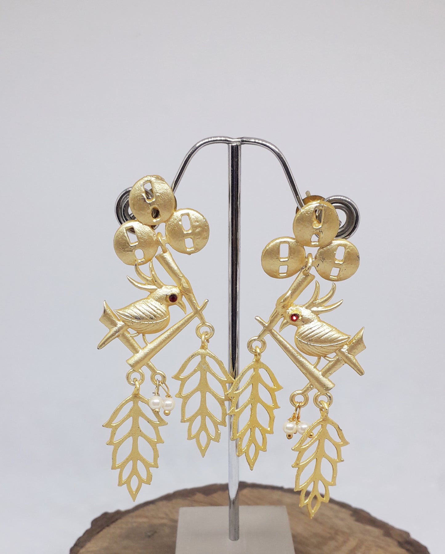 Matte Finish Bird Earrings