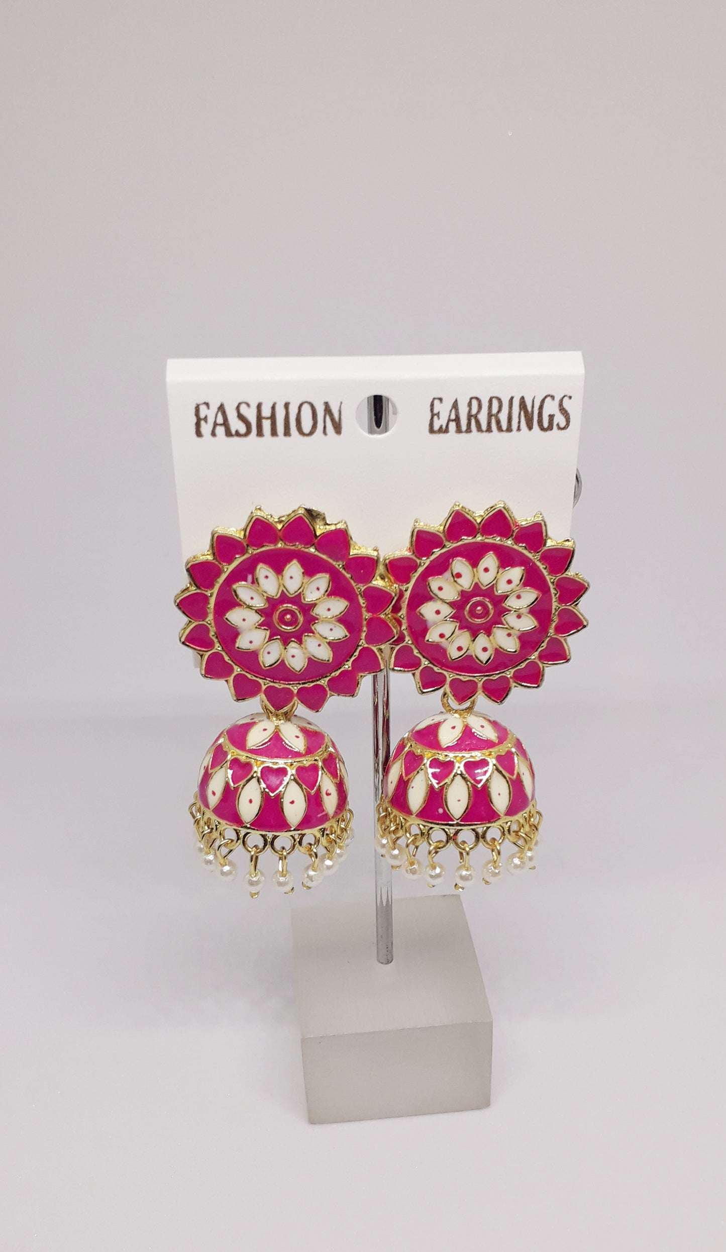 Meenakari Jhumkas