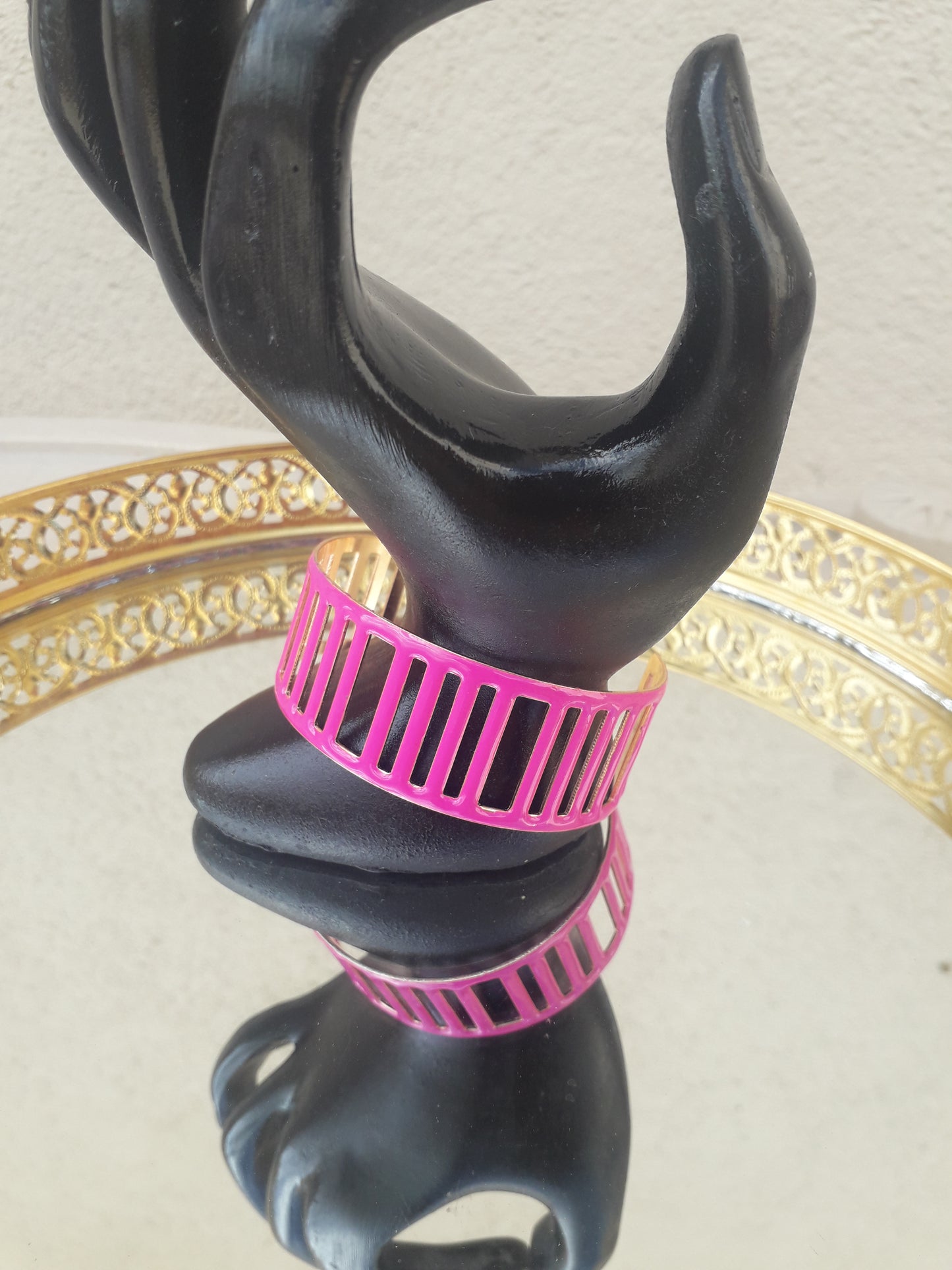 Popping Pink Shade Cuff Bracelet