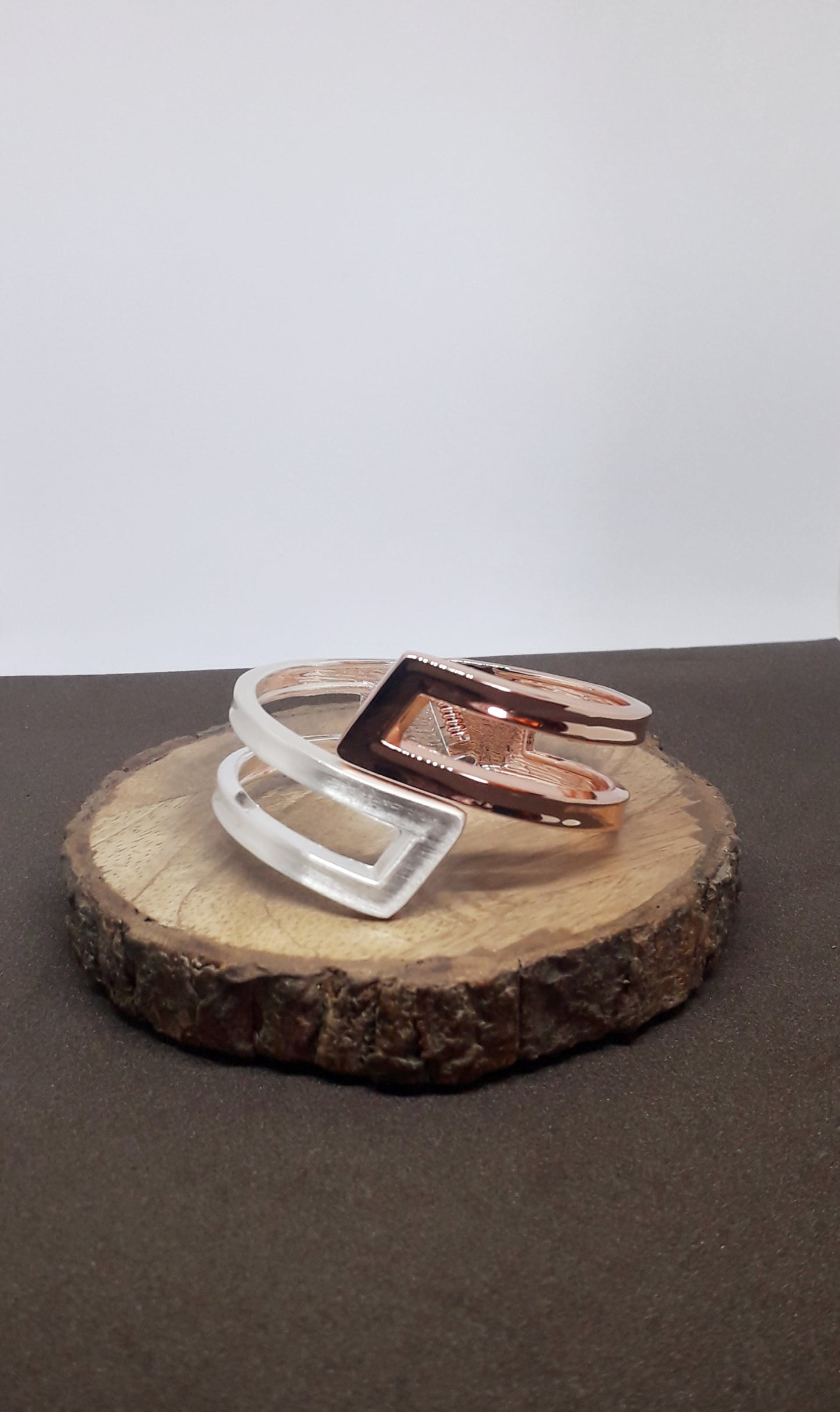 Dual Tone Cuff Bracelet