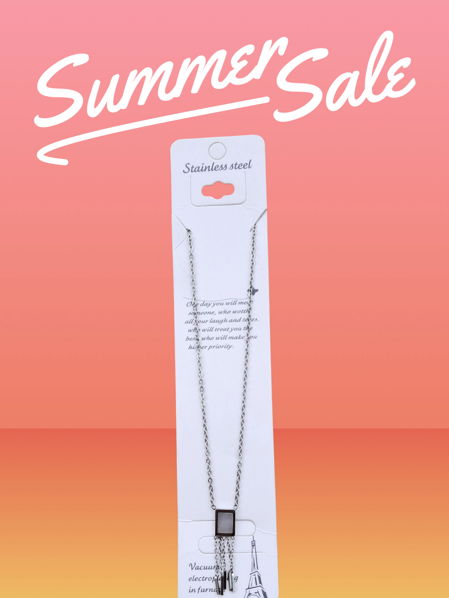 Delicate Mop Pendant Chain