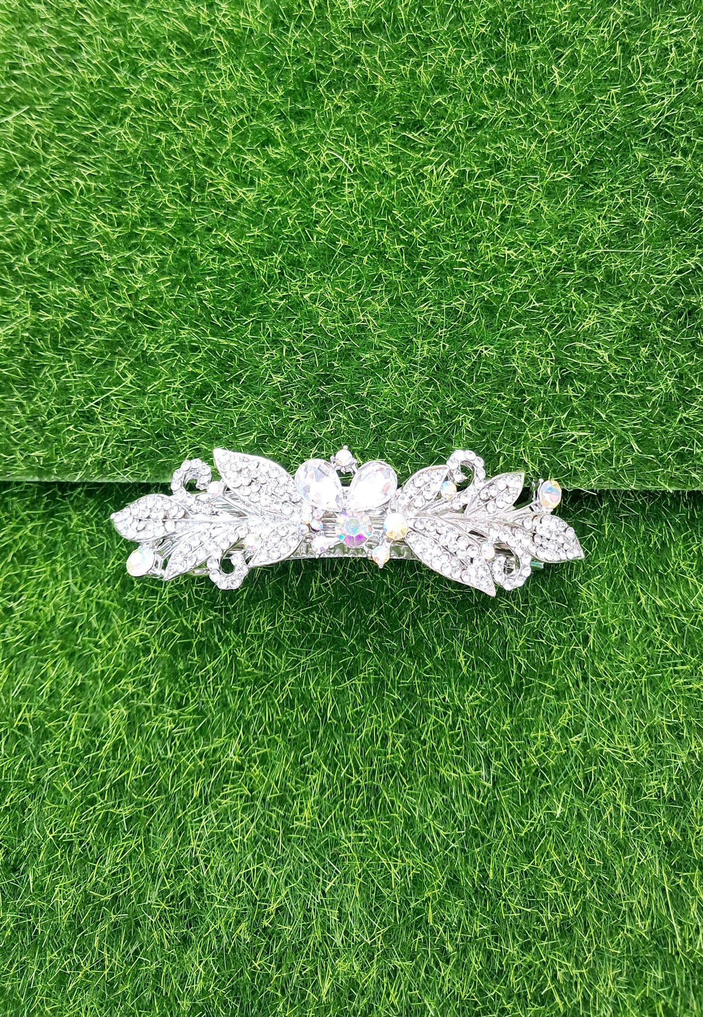 Flower Design Studded Hair clip