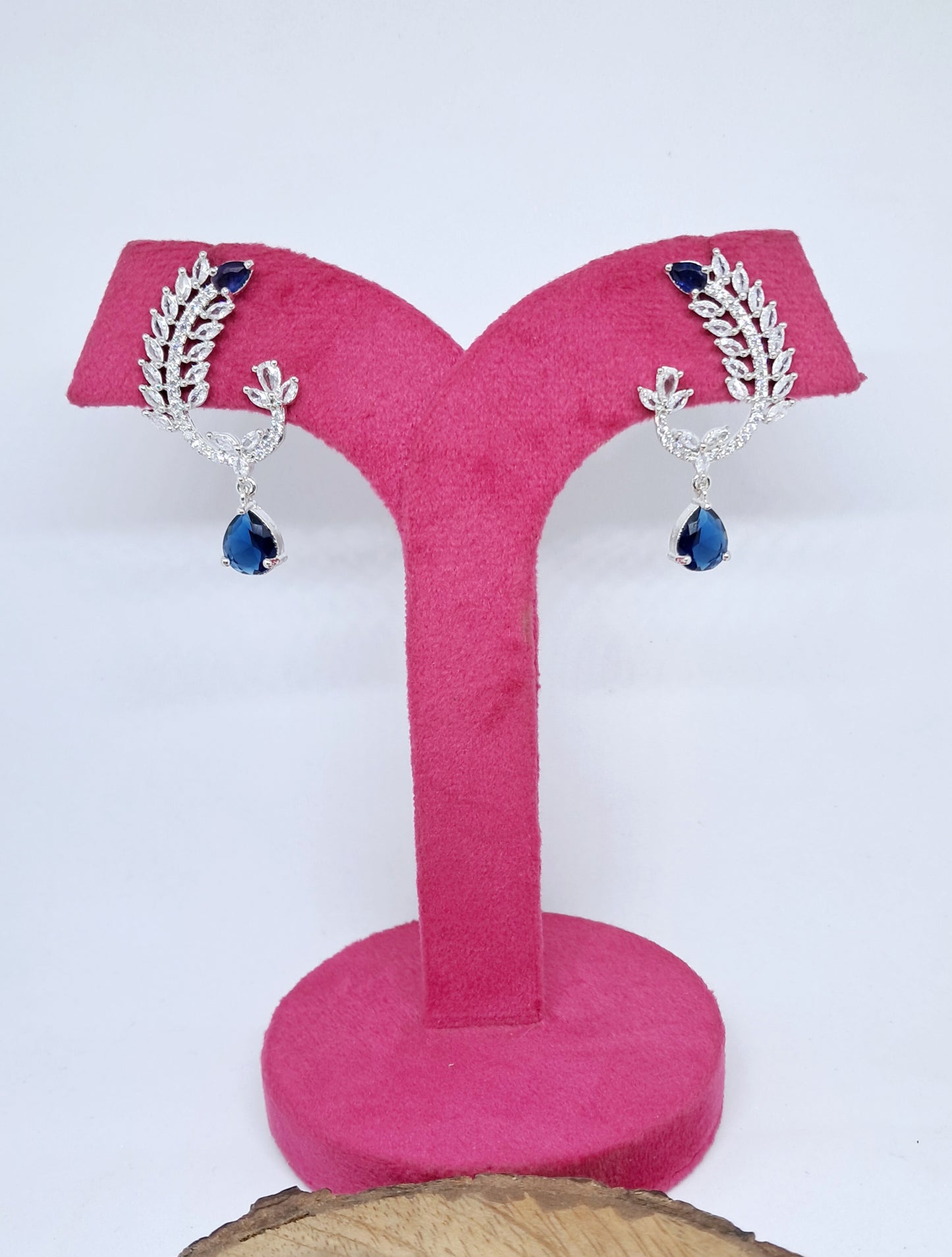 Beautiful Blue Shade AD Danglers