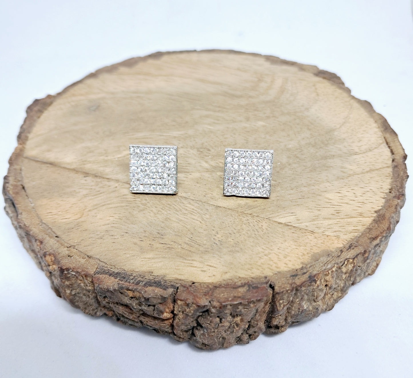 Spectacular Square AD Stud Earrings