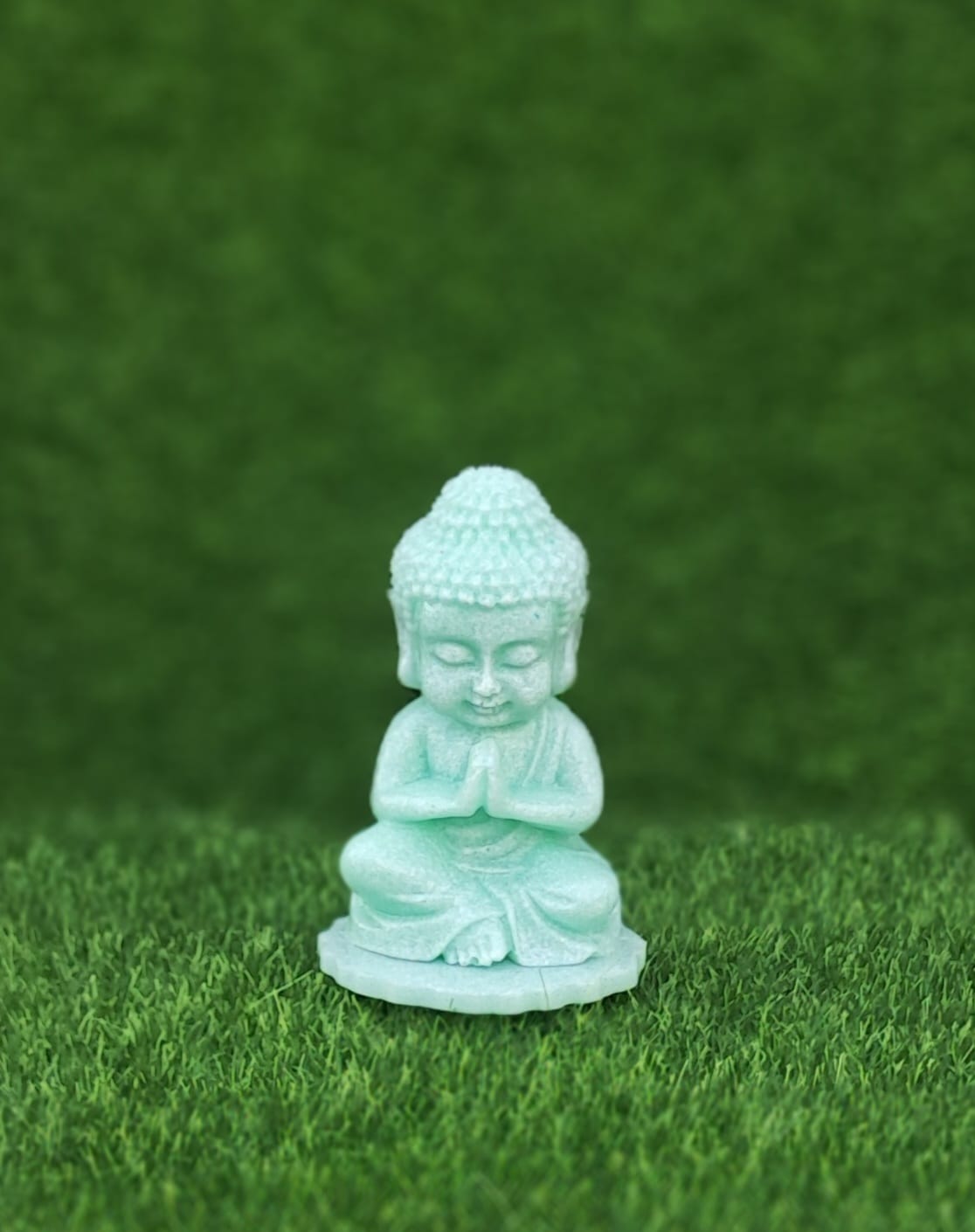 Cute Little Handmade Resin Bhuddha
