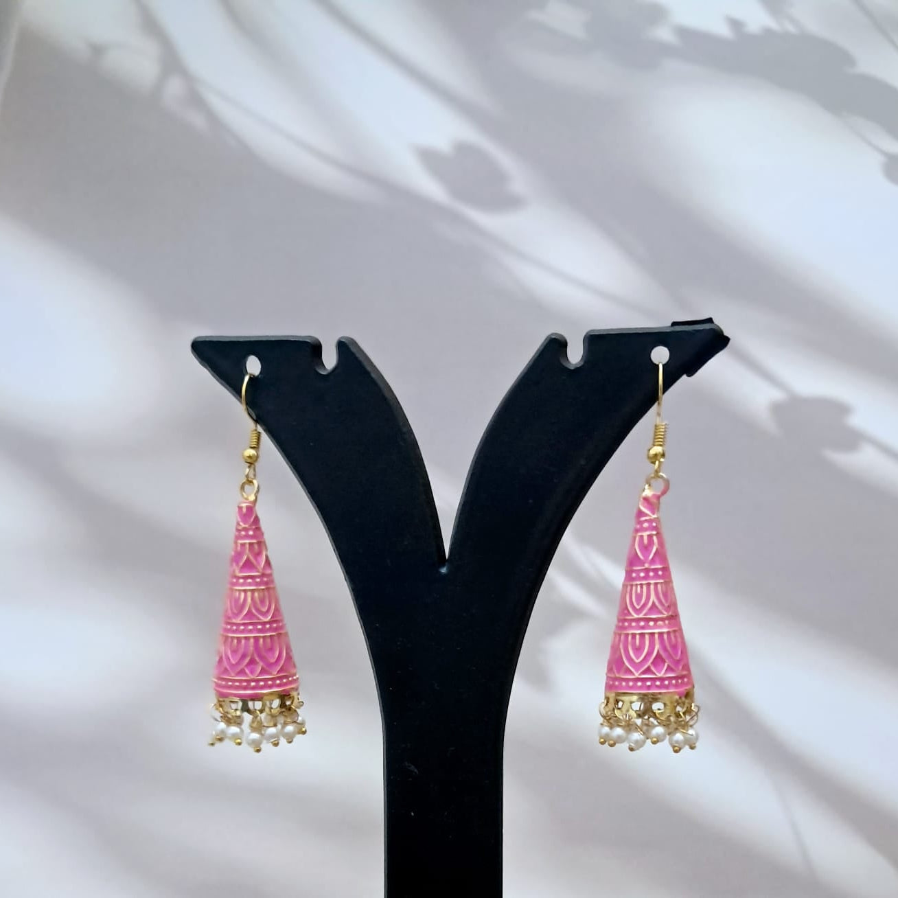 Cone Meenakari Jhumka's