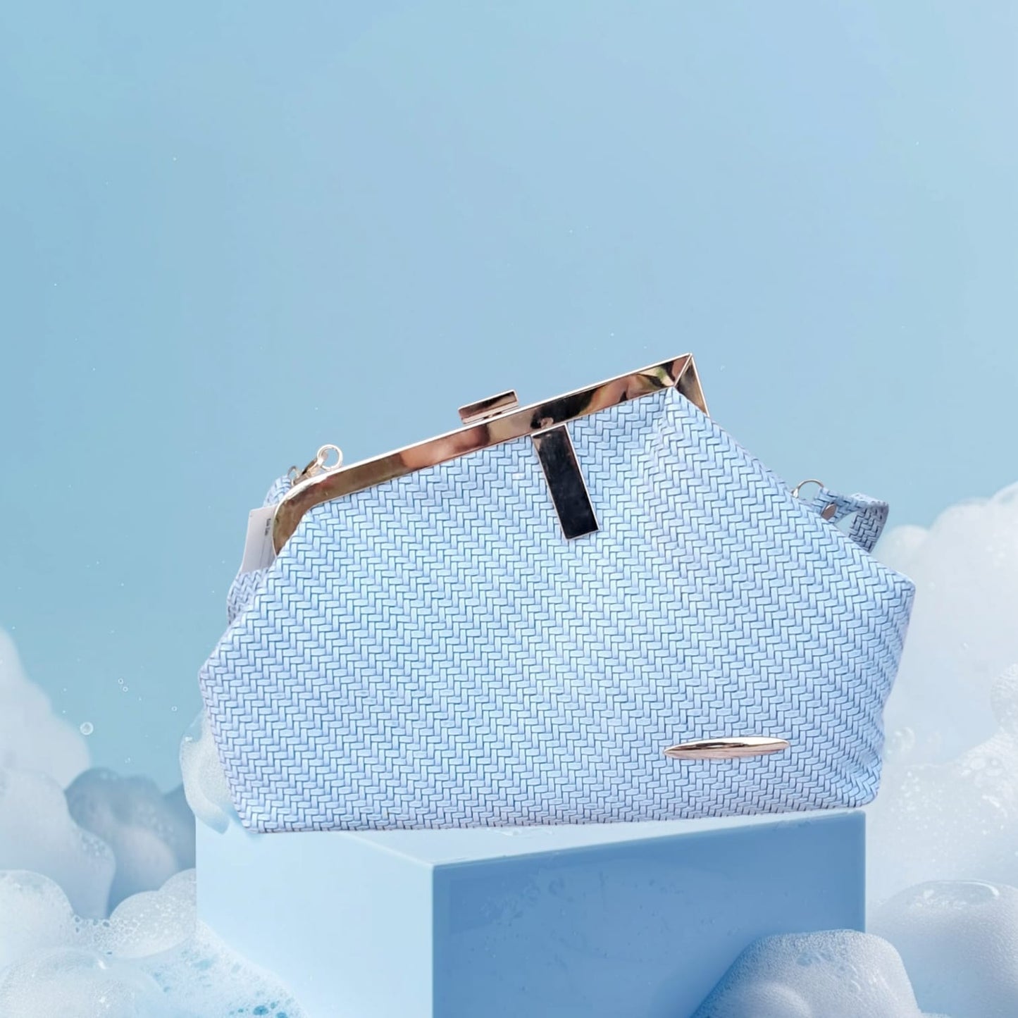 Stylish Handbag - Pastel Blue Shade