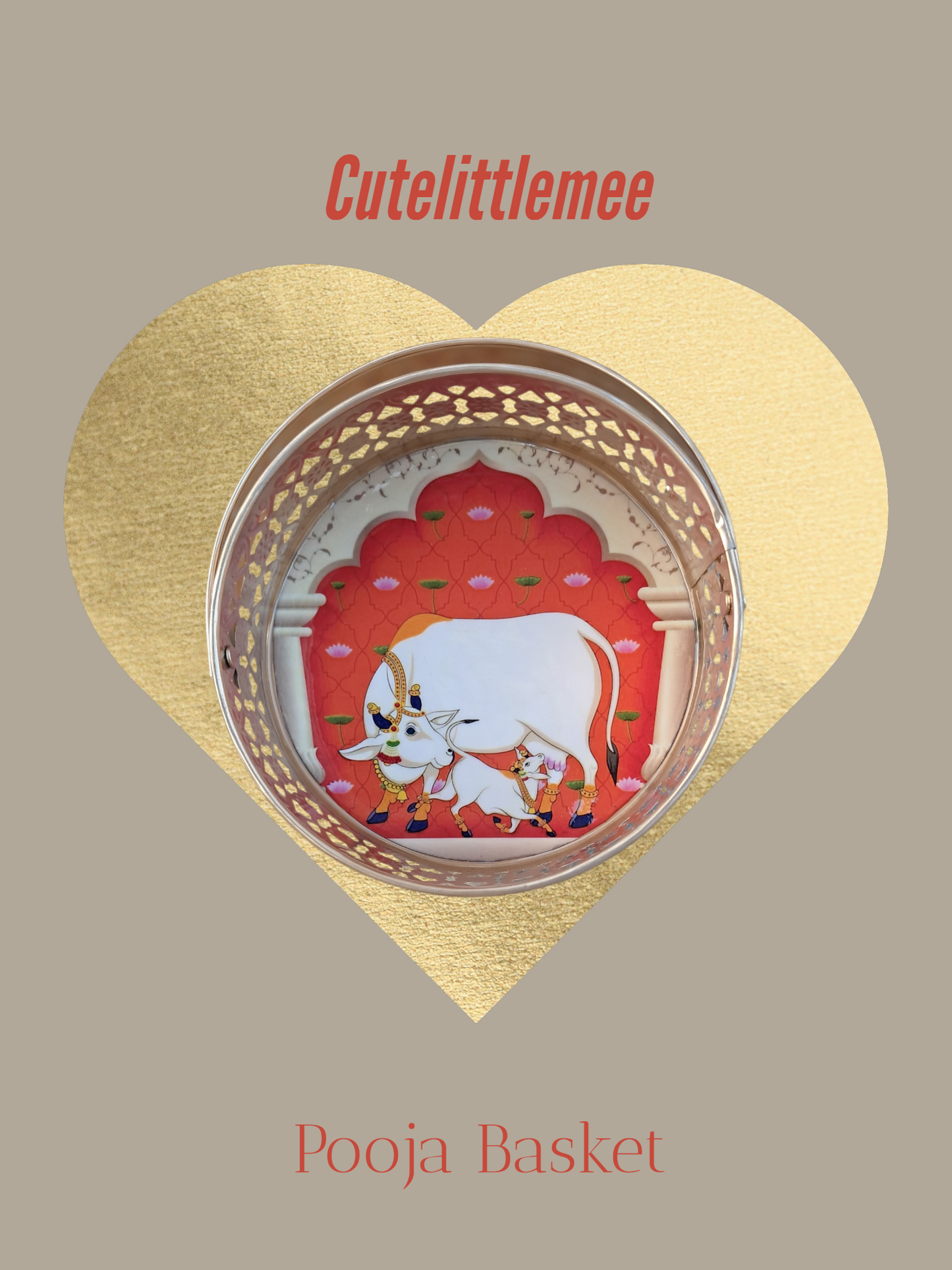 Pichwai Flower Basket