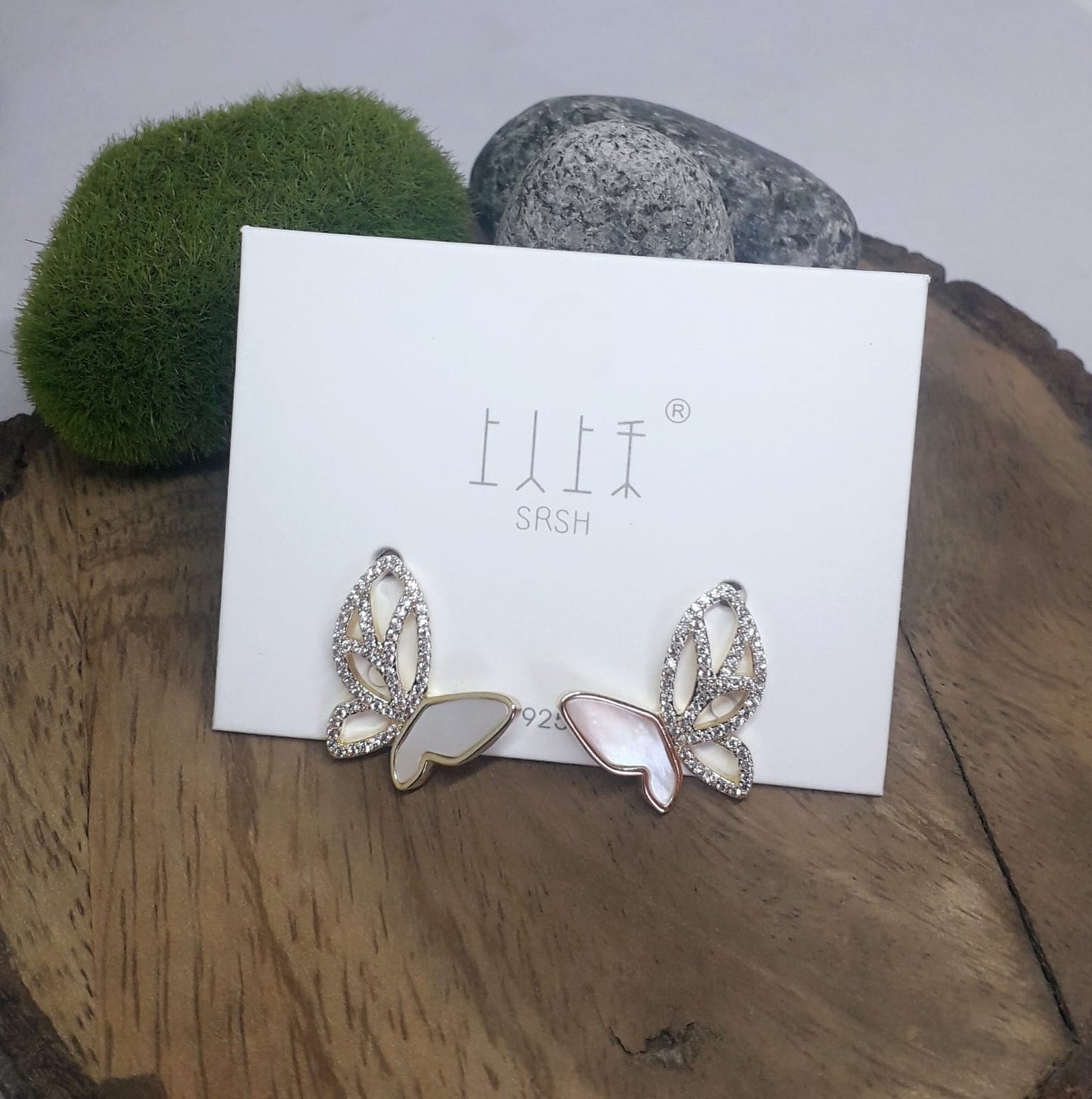 Angel Butterfly Studded Studs