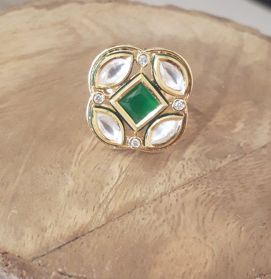Kundan Replica Finger Ring