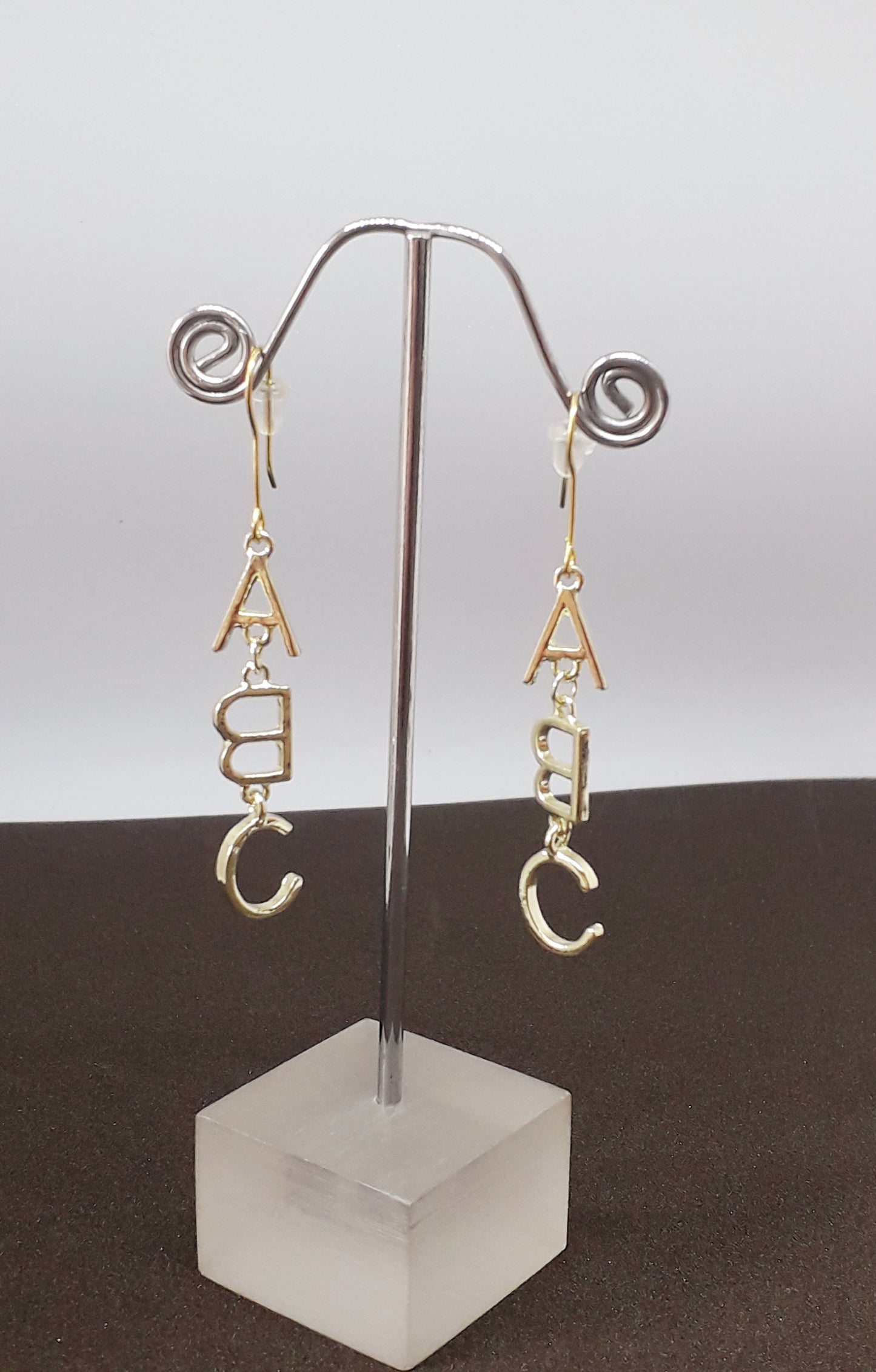Handmade Alphabet Earrings