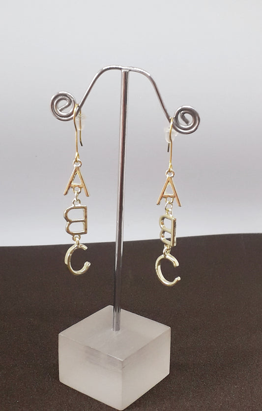 Handmade Alphabet Earrings