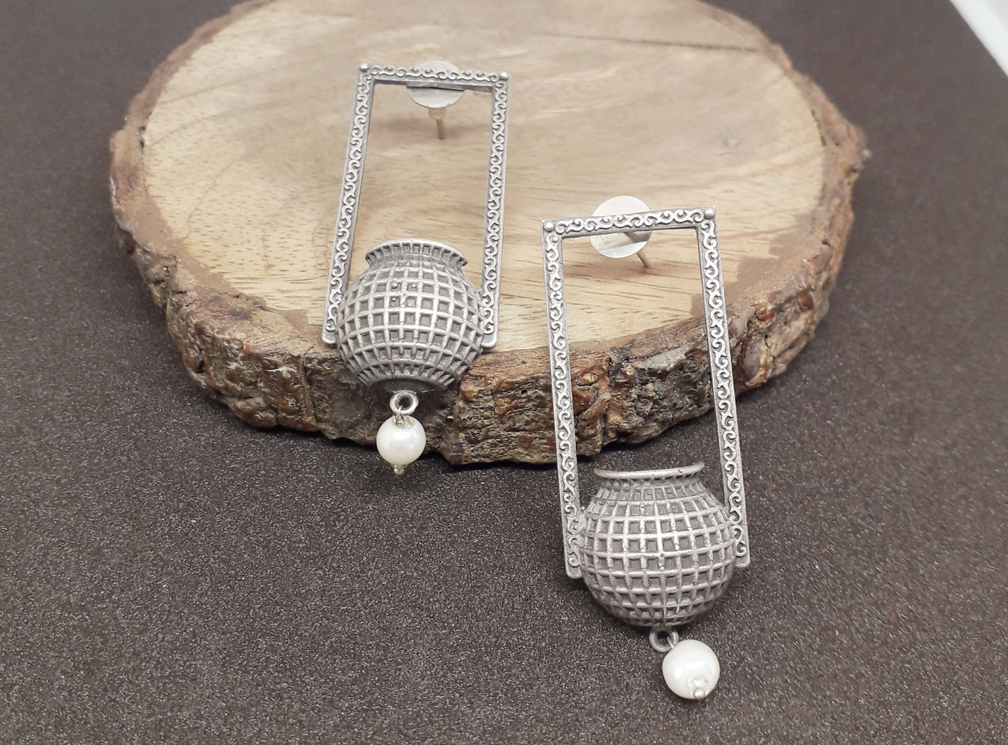 Contemporary Matka Earrings
