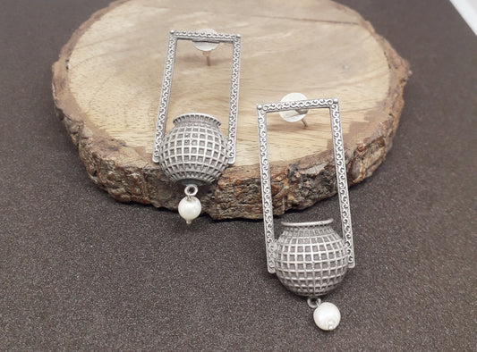 Contemporary Matka Earrings
