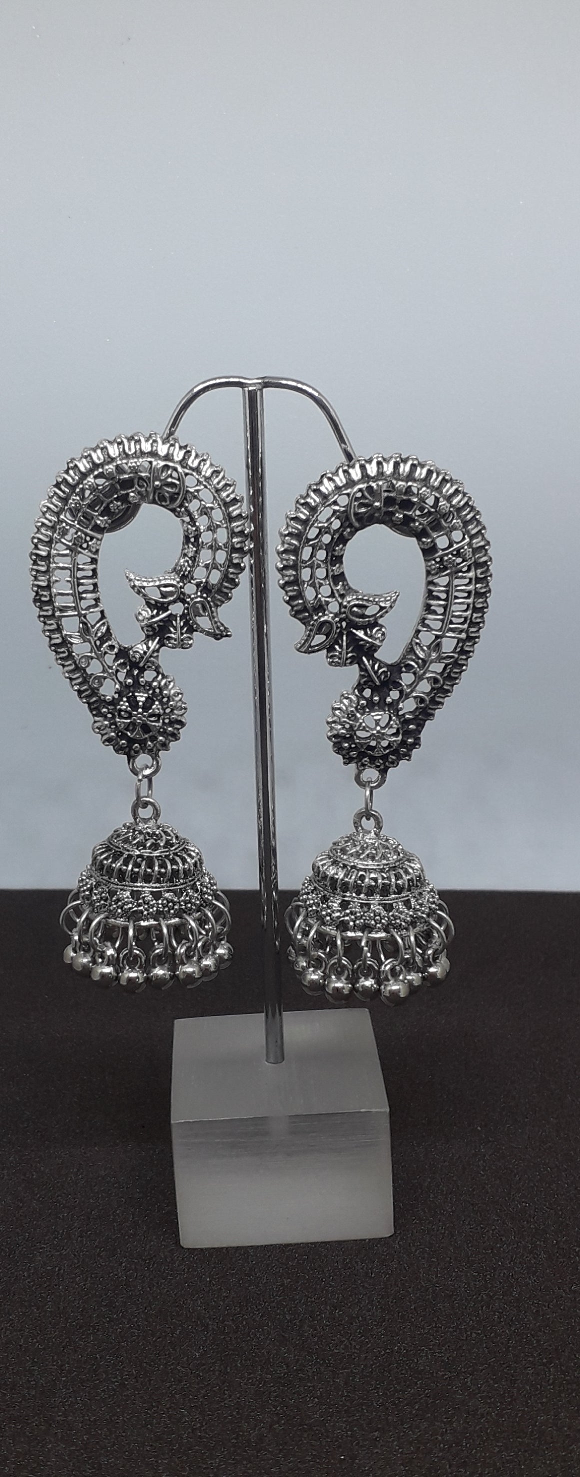 Oxidized Traditional Jhumkas
