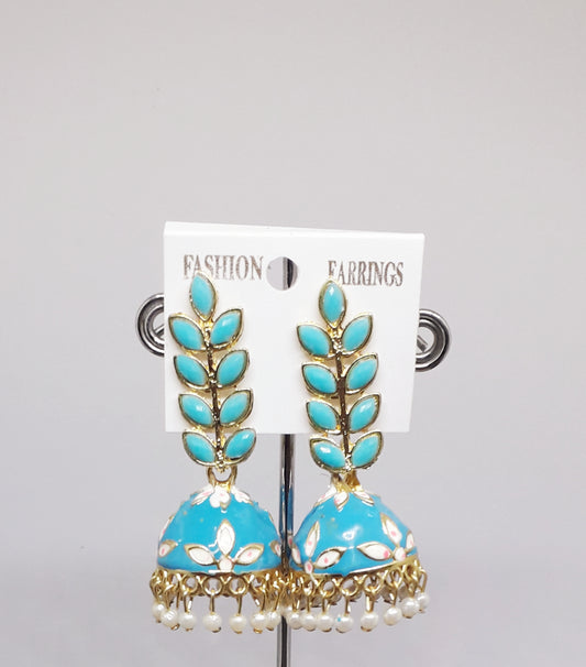 Meenakari Jhumkas