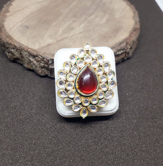 Kundan Replica Finger Ring