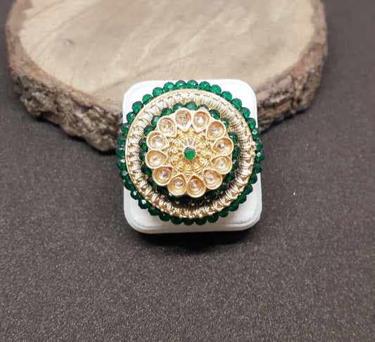 Green Finger Ring