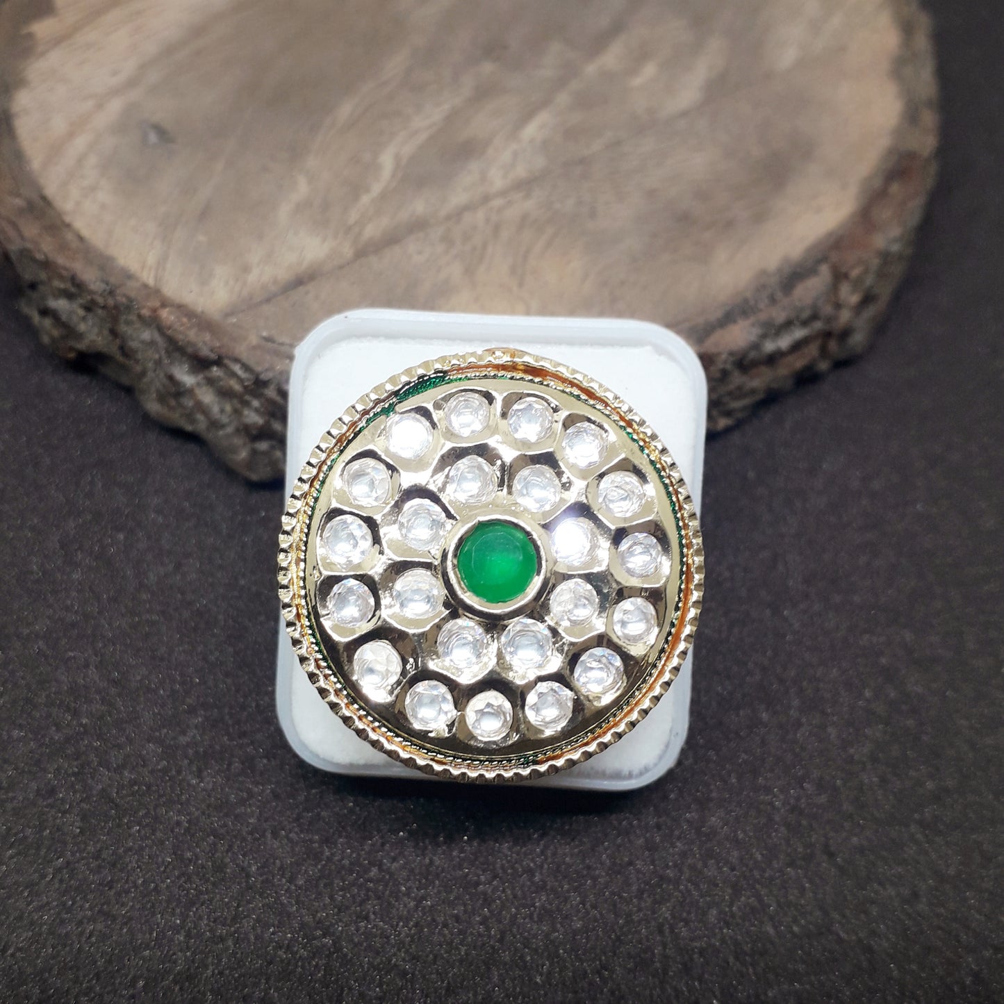 Beautiful Studded Finger Ring