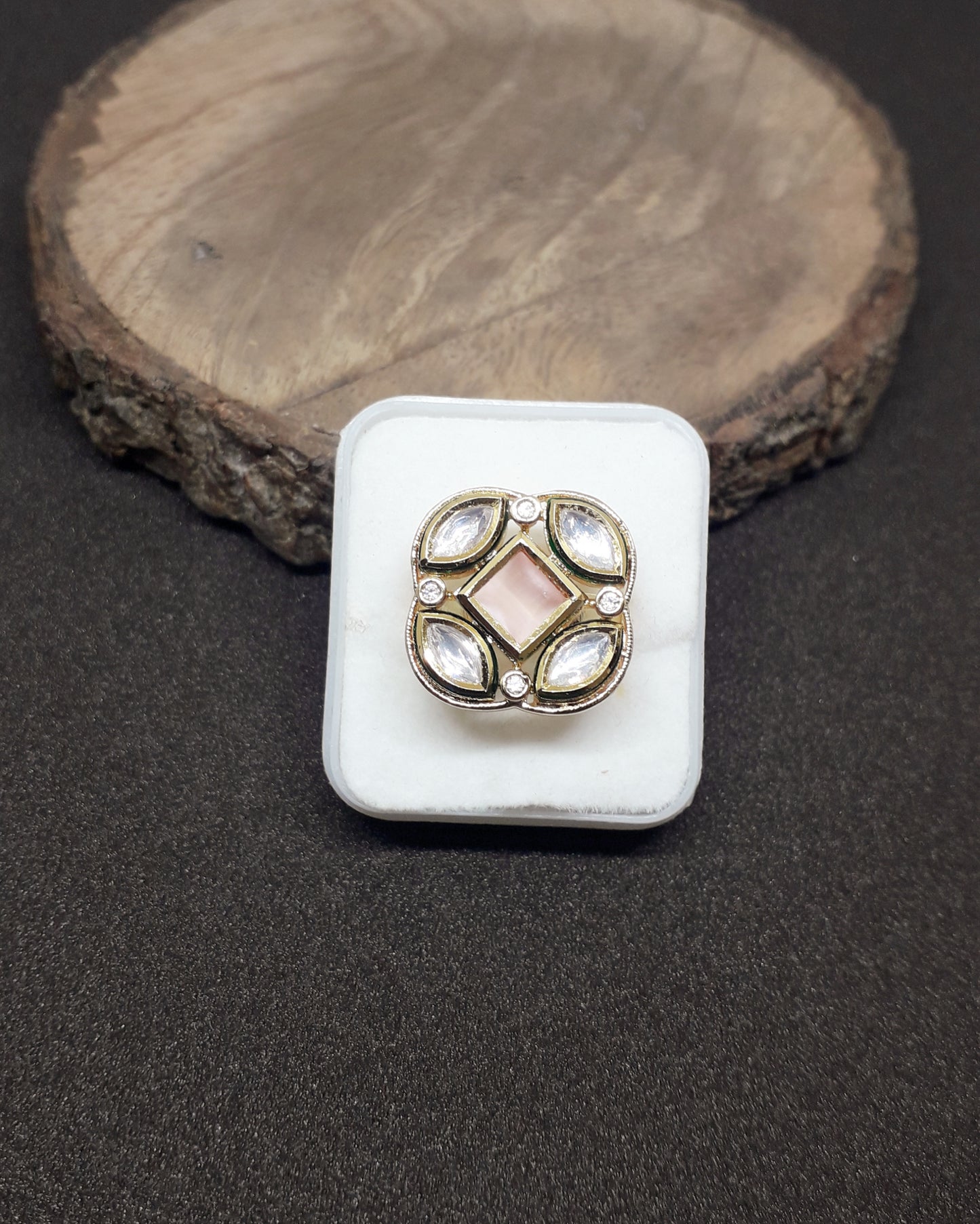 Traditional Kundan Finger Ring