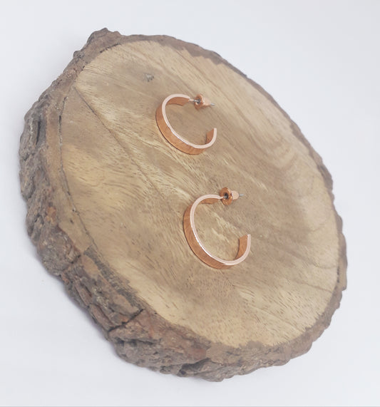 Rose Gold Hoop Earrings