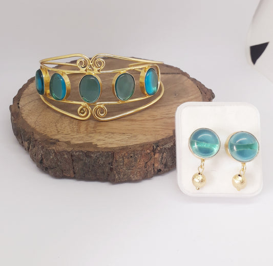 Cuff & Earrings Combo