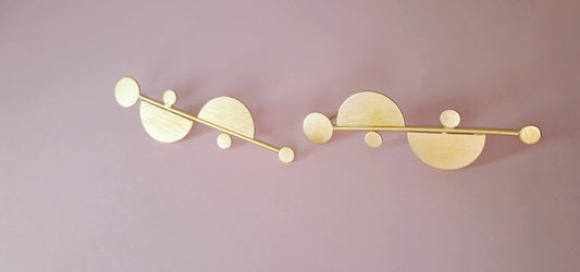 Matte Finish Contemporary Earrings