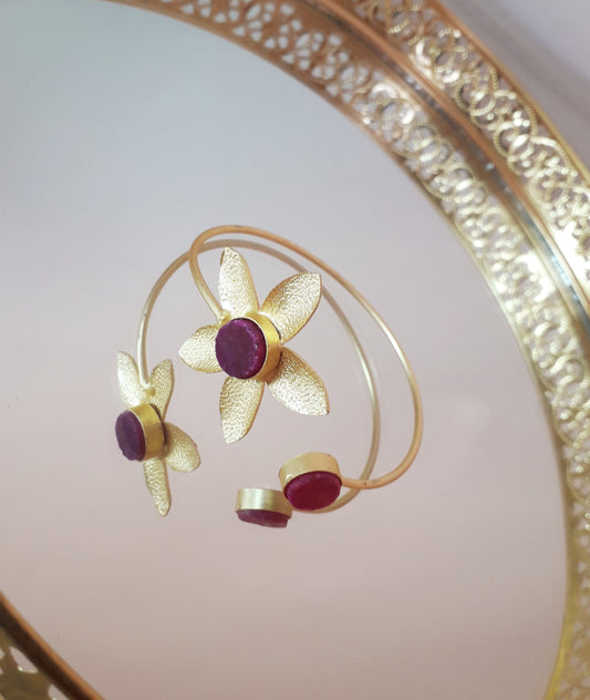 Elegant Phool Themed Cuff Bracelet