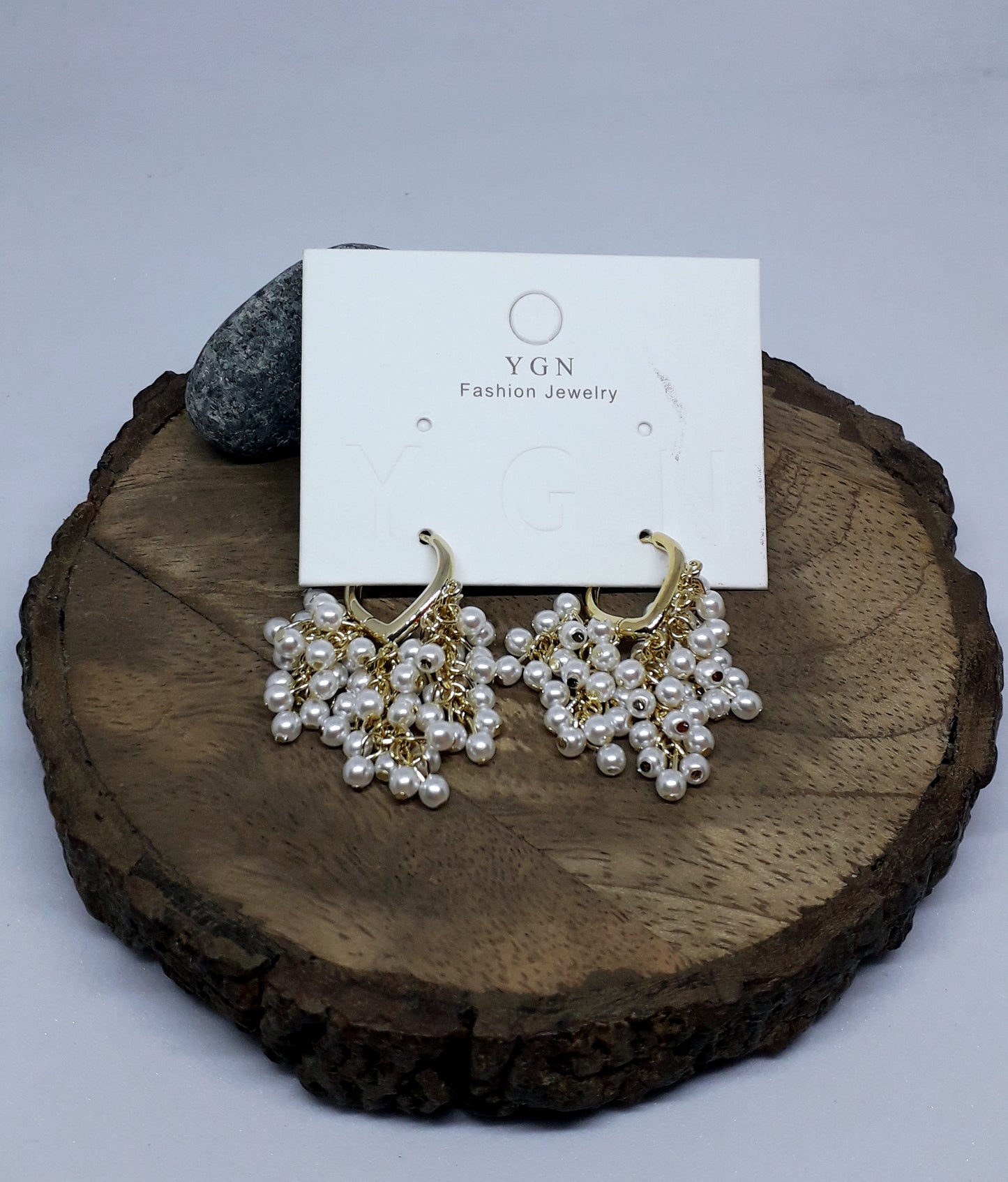 Lovely Cluster Tiny Pearl Earrings