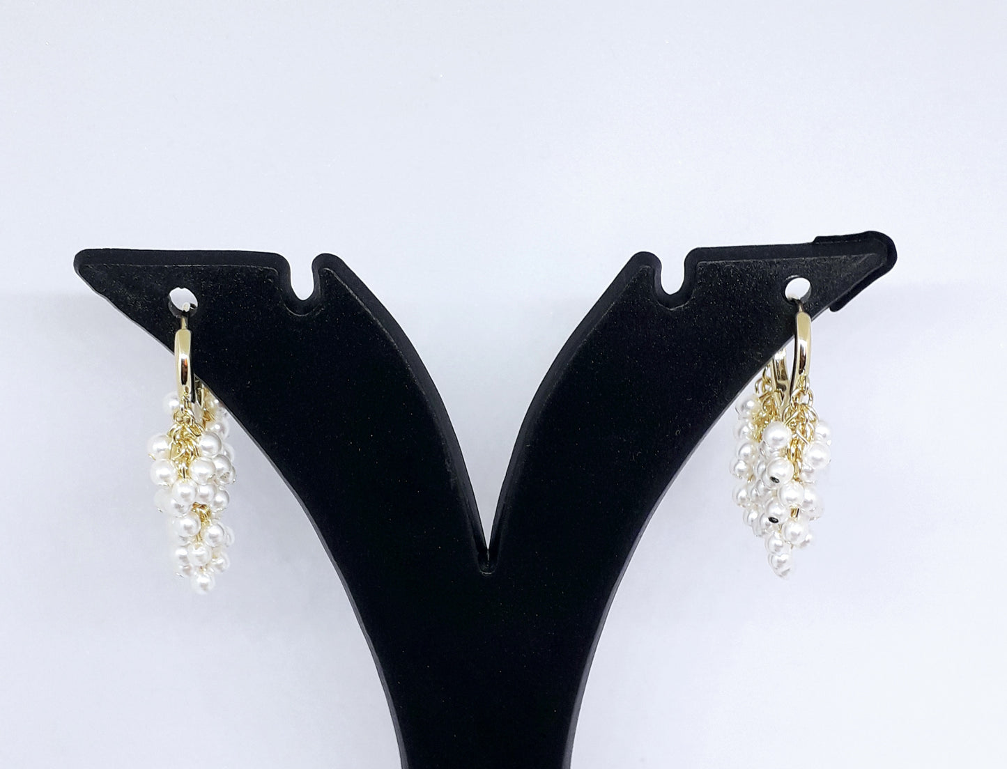 Lovely Cluster Tiny Pearl Earrings