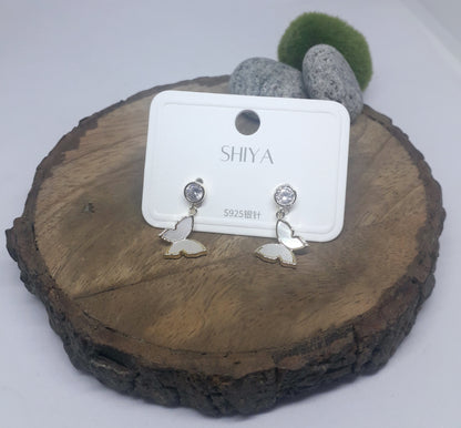 Pretty Butterfly MOP Earrings
