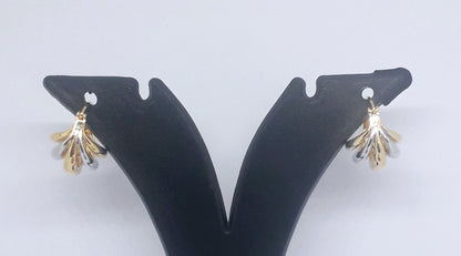 Dual Tone Trendy Earrings