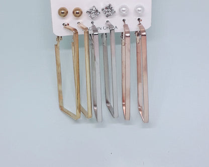 Trendy Combo Earrings Set
