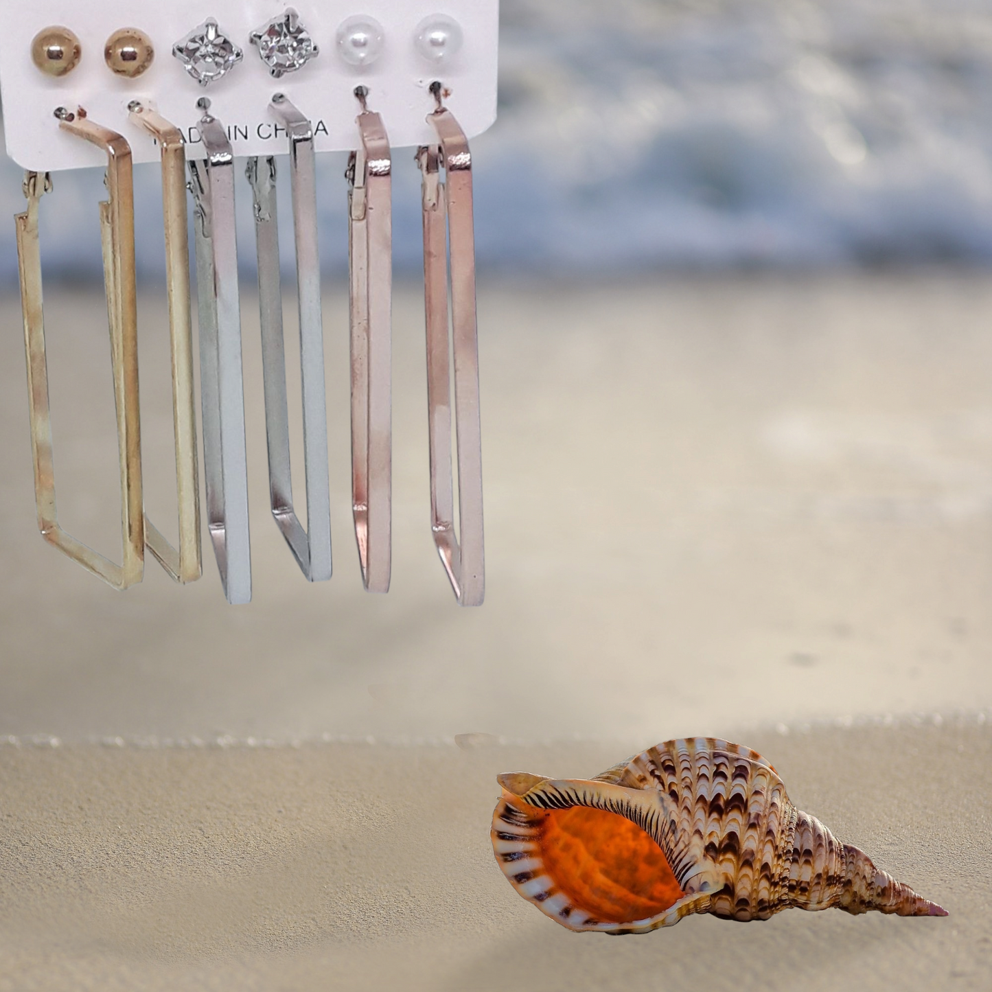 Trendy Combo Earrings Set