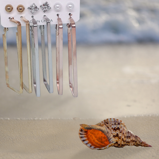 Trendy Combo Earrings Set