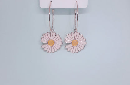 Flower Hoop 2 in 1 Earrings