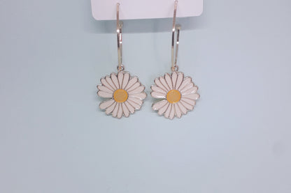 Flower Hoop 2 in 1 Earrings