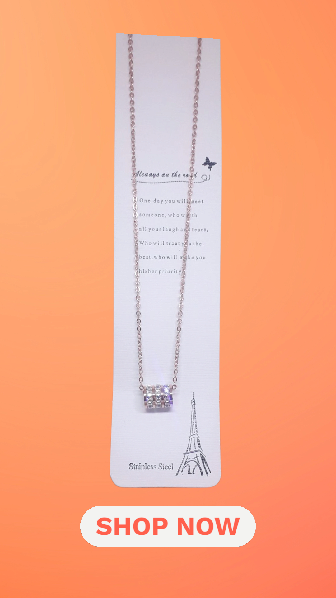 Studded Rolling Pendant Chain