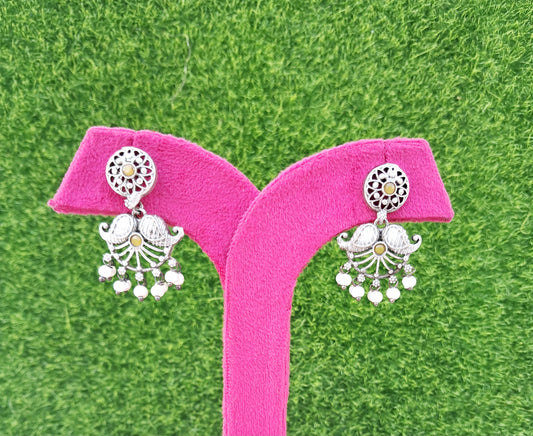 Classy Traditional Yellow Stone Earrings