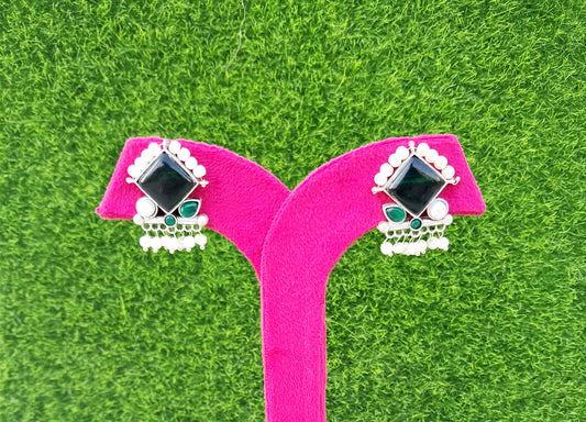 Emerald Green Shade Earrings