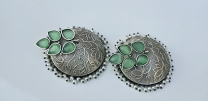 Classic Green Shade Jumbo Jhumkas