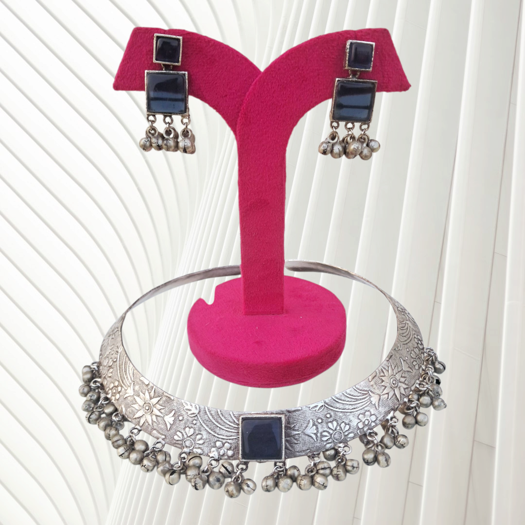 Ghungroo Chocker Necklace set
