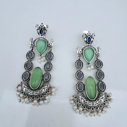 Enchanting Dual Tone Danglers