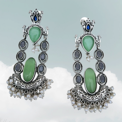 Enchanting Dual Tone Danglers