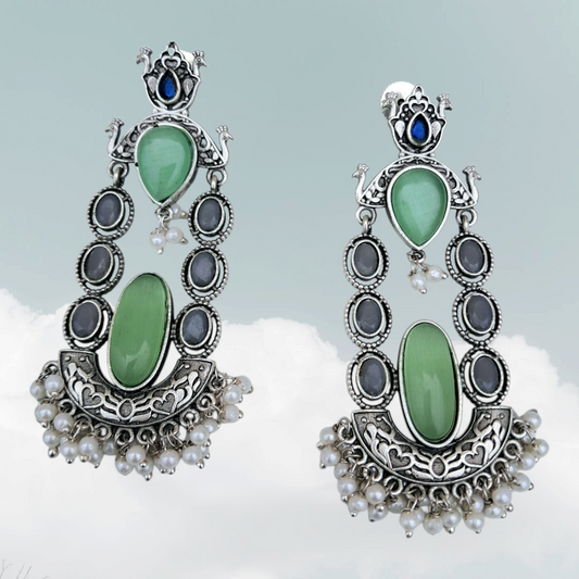 Enchanting Dual Tone Danglers