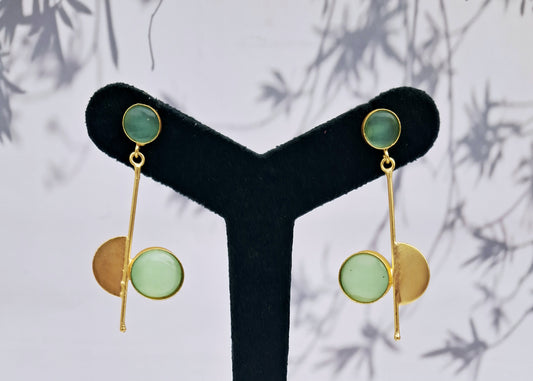 Pretty Pastel Green Danglers