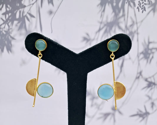 Pretty Sky Blue Danglers