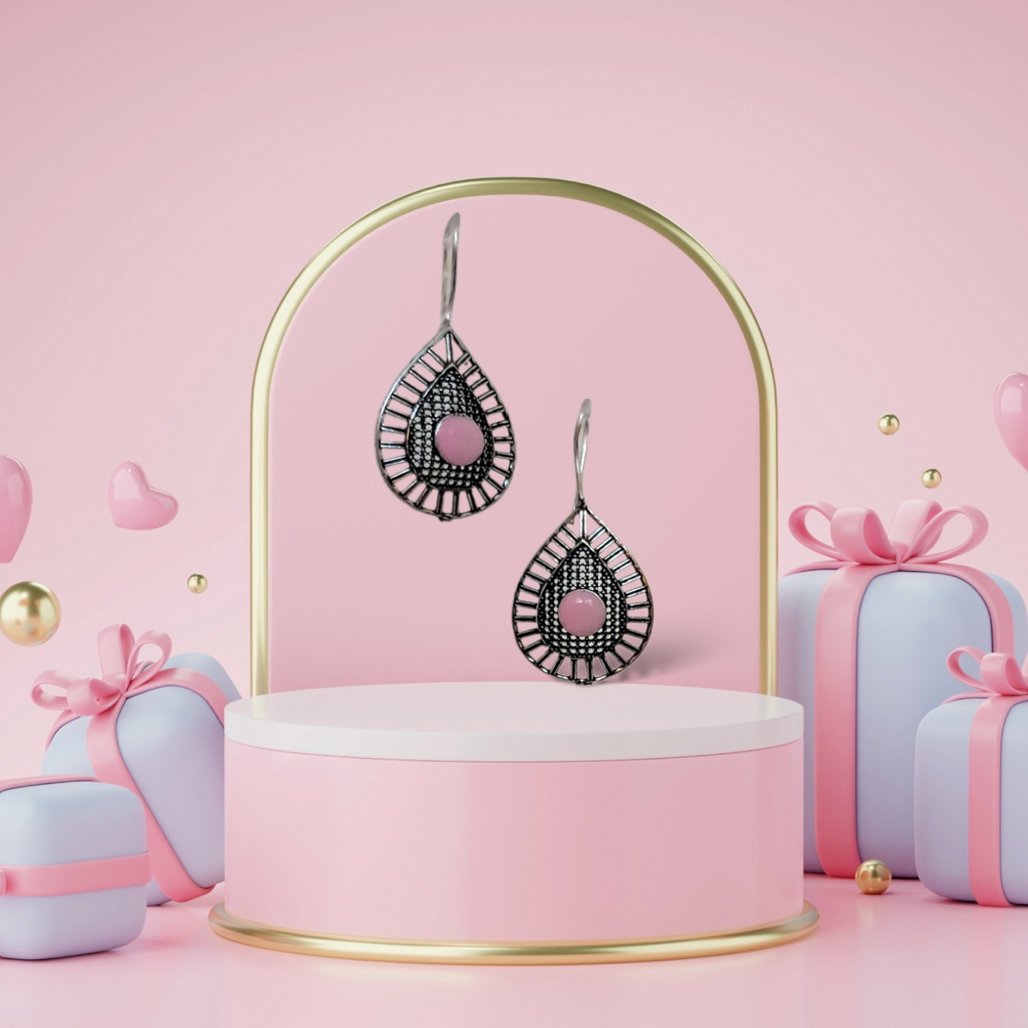 Pink Shade Danglers