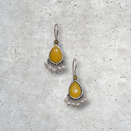 Yellow Shade Traditional Danglers