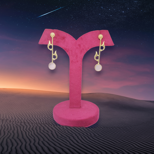 Contemporary Pastel pink  Earrings